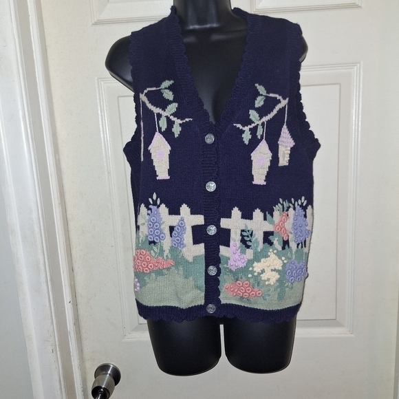 Northern reflections knitted sweater vest S/P - Picture 1 of 5